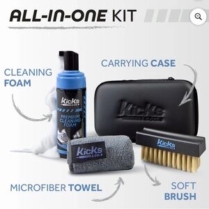 👟Kicks & Co. All-in-One Sneaker Cleaning Kit 4 pc Set New